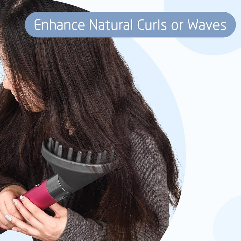 FUNTECK Hair Dryer Diffuser Attachment for Airwrap Multi-Styler, Curl-Defining Blow Dryer Attachment for Wavy Curly Coil Hair - Image 4